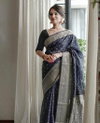 Mosam Black By Aab Soft Lichi Silk Wedding Wear Saree Orders In India